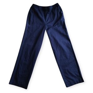 Brooks Brothers Women’s High-Rise Straight Leg Pants Navy Blue  Size 6 Cotton